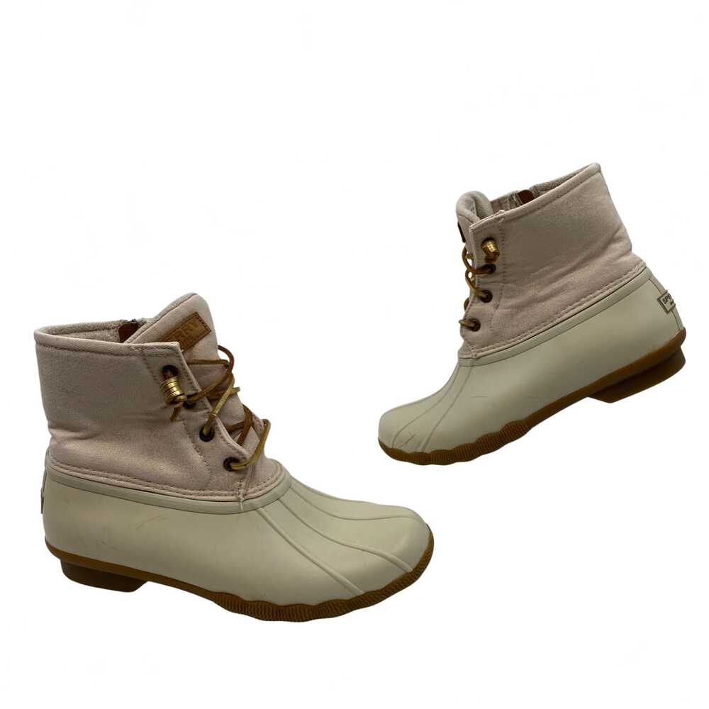Sperry Beige Gold Ankle Boots | Womens 10